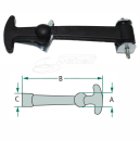 Haubenhalter 150mm komplett mit Halterung Gummi Spanner Verschluss Traktor Schlepper Anhänger